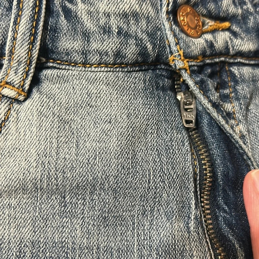 Anthropologie Pilcro Denim Blue Women's Shorts Distressed Size 27 - Picture 8 of 12